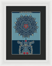 Rubino Zen Flower - Framed Print Framed Print Pixels 9.375" x 14.000" White Black
