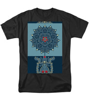 Rubino Zen Flower - Men's T-Shirt  (Regular Fit) Men's T-Shirt (Regular Fit) Pixels Black Small 
