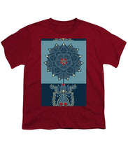Rubino Zen Flower - Youth T-Shirt Youth T-Shirt Pixels Cardinal Small 