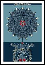 Rubino Zen Flower - Framed Print Framed Print Pixels 32.000" x 48.000" Black White