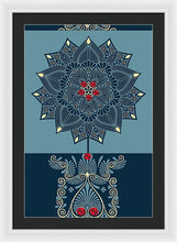 Rubino Zen Flower - Framed Print Framed Print Pixels 20.000" x 30.000" White Black