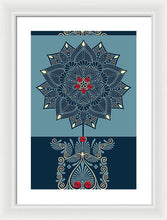 Rubino Zen Flower - Framed Print Framed Print Pixels 13.375" x 20.000" White White