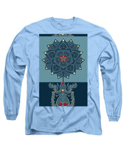 Rubino Zen Flower - Long Sleeve T-Shirt Long Sleeve T-Shirt Pixels Carolina Blue Small 