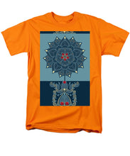 Rubino Zen Flower - Men's T-Shirt  (Regular Fit) Men's T-Shirt (Regular Fit) Pixels Orange Small 