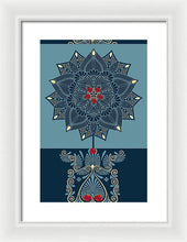 Rubino Zen Flower - Framed Print Framed Print Pixels 10.625" x 16.000" White White