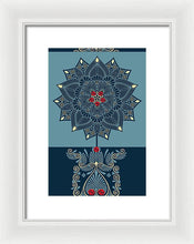 Rubino Zen Flower - Framed Print Framed Print Pixels 8.000" x 12.000" White White