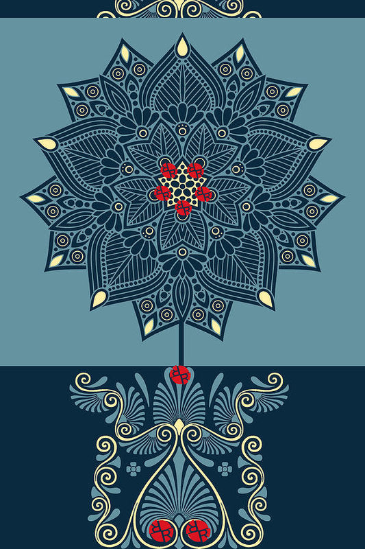 Rubino Zen Flower - Art Print Art Print Pixels 5.375