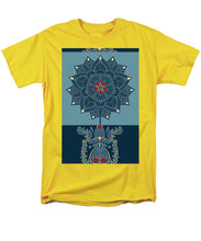 Rubino Zen Flower - Men's T-Shirt  (Regular Fit) Men's T-Shirt (Regular Fit) Pixels Yellow Small 
