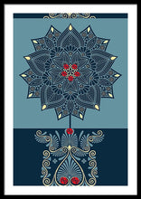 Rubino Zen Flower - Framed Print Framed Print Pixels 24.000" x 36.000" Black White