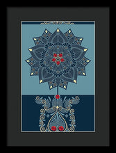 Rubino Zen Flower - Framed Print Framed Print Pixels 9.375" x 14.000" Black Black