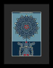 Rubino Zen Flower - Framed Print Framed Print Pixels 6.625" x 10.000" Black Black