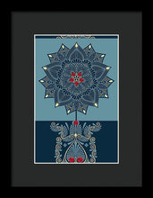 Rubino Zen Flower - Framed Print Framed Print Pixels 6.625" x 10.000" Black Black