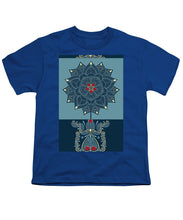 Rubino Zen Flower - Youth T-Shirt Youth T-Shirt Pixels Royal Small 