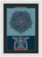 Rubino Zen Flower - Framed Print Framed Print Pixels 16.000" x 24.000" White Black