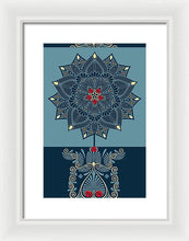 Rubino Zen Flower - Framed Print Framed Print Pixels 9.375" x 14.000" White White