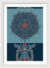 Rubino Zen Flower - Framed Print Framed Print Pixels 20.000" x 30.000" White White