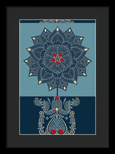 Rubino Zen Flower - Framed Print Framed Print Pixels 10.625" x 16.000" Black Black