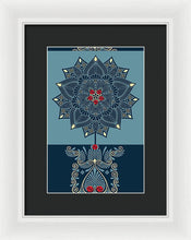 Rubino Zen Flower - Framed Print Framed Print Pixels 8.000" x 12.000" White Black
