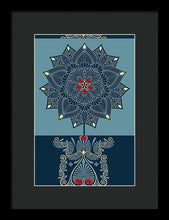 Rubino Zen Flower - Framed Print Framed Print Pixels 8.000" x 12.000" Black Black