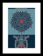 Rubino Zen Flower - Framed Print Framed Print Pixels 9.375" x 14.000" Black White