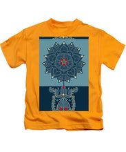 Rubino Zen Flower - Kids T-Shirt Kids T-Shirt Pixels Gold Small 