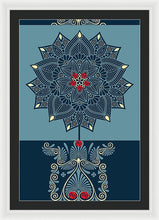 Rubino Zen Flower - Framed Print Framed Print Pixels 24.000" x 36.000" White Black