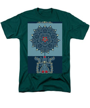 Rubino Zen Flower - Men's T-Shirt  (Regular Fit) Men's T-Shirt (Regular Fit) Pixels Hunter Green Small 