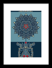 Rubino Zen Flower - Framed Print Framed Print Pixels 8.000" x 12.000" Black White