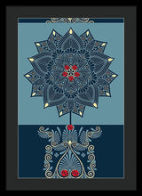 Rubino Zen Flower - Framed Print Framed Print Pixels 16.000" x 24.000" Black Black