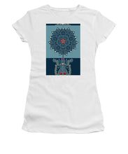 Rubino Zen Flower - Women's T-Shirt (Athletic Fit) Women's T-Shirt (Athletic Fit) Pixels White Small 