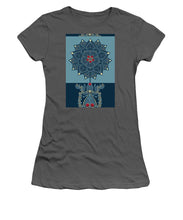 Rubino Zen Flower - Women's T-Shirt (Athletic Fit) Women's T-Shirt (Athletic Fit) Pixels Charcoal Small 