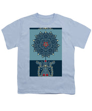 Rubino Zen Flower - Youth T-Shirt Youth T-Shirt Pixels Light Blue Small 