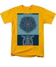 Rubino Zen Flower - Men's T-Shirt  (Regular Fit) Men's T-Shirt (Regular Fit) Pixels Gold Small 