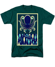 Rubino Zen Octopus Blue - Men's T-Shirt  (Regular Fit) Men's T-Shirt (Regular Fit) Pixels Hunter Green Small 