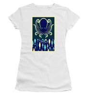 Rubino Zen Octopus Blue - Women's T-Shirt (Athletic Fit) Women's T-Shirt (Athletic Fit) Pixels White Small 