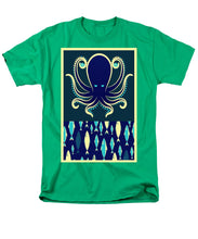 Rubino Zen Octopus Blue - Men's T-Shirt  (Regular Fit) Men's T-Shirt (Regular Fit) Pixels Kelly Green Small 