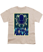 Rubino Zen Octopus Blue - Youth T-Shirt Youth T-Shirt Pixels Cream Small 