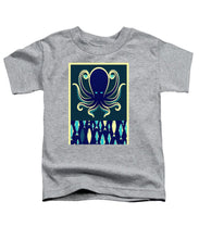 Rubino Zen Octopus Blue - Toddler T-Shirt Toddler T-Shirt Pixels Heather Small 