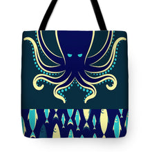 Rubino Zen Octopus Blue - Tote Bag Tote Bag Pixels 18" x 18"  