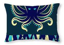 Rubino Zen Octopus Blue - Throw Pillow Throw Pillow Pixels 20" x 14" No 