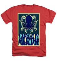 Rubino Zen Octopus Blue - Heathers T-Shirt Heathers T-Shirt Pixels Red Small 