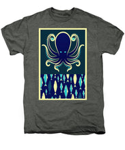 Rubino Zen Octopus Blue - Men's Premium T-Shirt Men's Premium T-Shirt Pixels Platinum Heather Small 