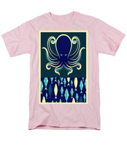 Rubino Zen Octopus Blue - Men's T-Shirt  (Regular Fit) Men's T-Shirt (Regular Fit) Pixels Pink Small 