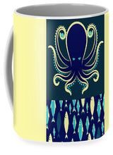 Rubino Zen Octopus Blue - Mug Mug Pixels Large (15 oz.)  