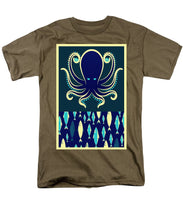 Rubino Zen Octopus Blue - Men's T-Shirt  (Regular Fit) Men's T-Shirt (Regular Fit) Pixels Safari Green Small 