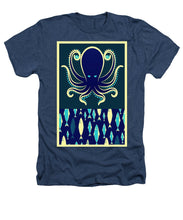 Rubino Zen Octopus Blue - Heathers T-Shirt Heathers T-Shirt Pixels Navy Small 