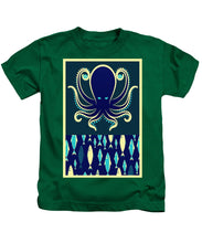Rubino Zen Octopus Blue - Kids T-Shirt Kids T-Shirt Pixels Kelly Green Small 