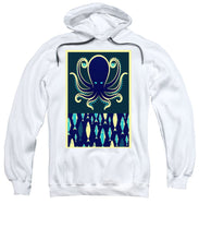 Rubino Zen Octopus Blue - Sweatshirt Sweatshirt Pixels White Small 