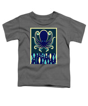 Rubino Zen Octopus Blue - Toddler T-Shirt Toddler T-Shirt Pixels Charcoal Small 