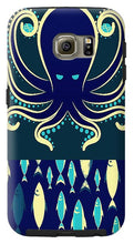 Rubino Zen Octopus Blue - Phone Case Phone Case Pixels Galaxy S6 Tough Case  